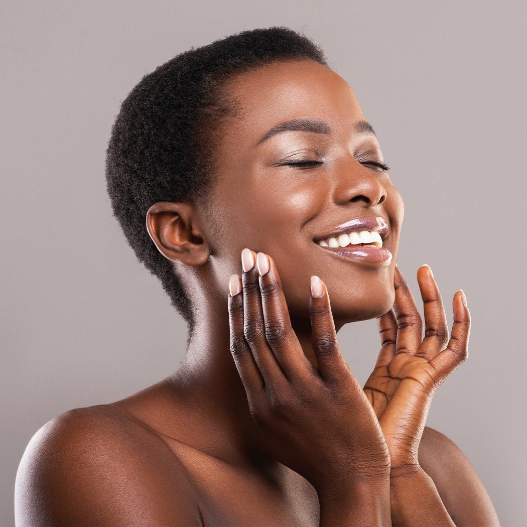 Photo of a woman with great skin after RF microneedling treatment Queen Creek