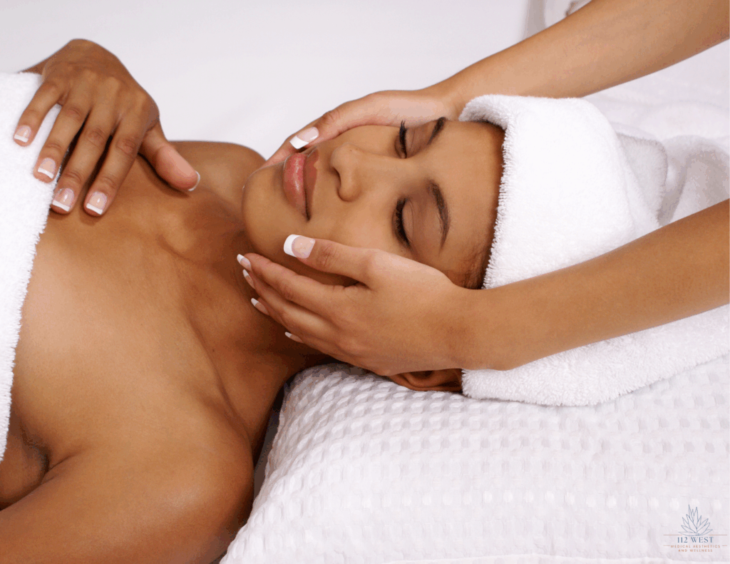 Typical relaxing spa facial